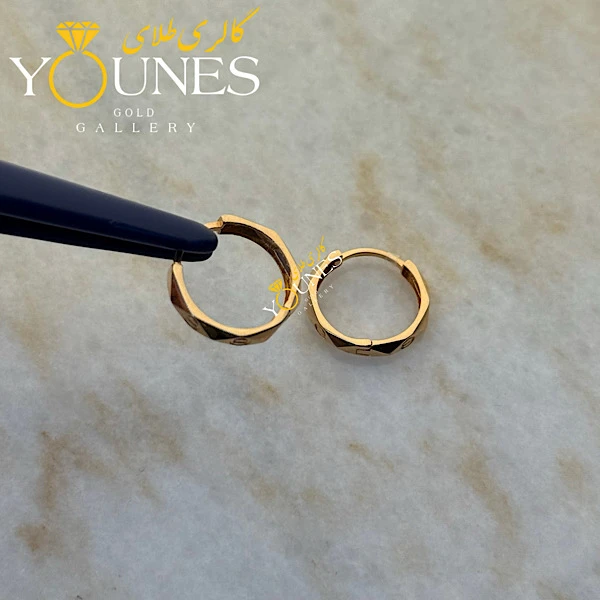 گوشواره طلا حلقه ای لاو کارتیر